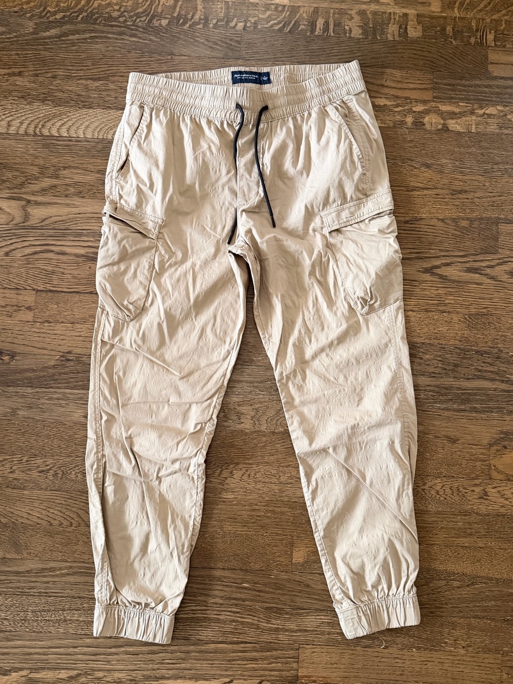 Abercrombie & Fitch Tan Cargo Jogger Pants